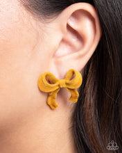 Load image into Gallery viewer, Dapper Dedication - Yellow Post Earrings - Paparazzi Jewelry