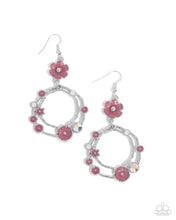 Load image into Gallery viewer, paparazzi-accessories-wreathed-waikiki-pink-earrings
