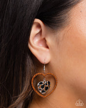 Load image into Gallery viewer, Leopard Love - Brown Earrings - Paparazzi Jewelry