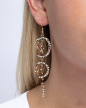 Load image into Gallery viewer, Celestial Cascade - Gold Earrings - Paparazzi Jewelry
