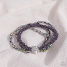 Load image into Gallery viewer, Beaded Boundary - Silver Bracelet - Paparazzi Jewelry