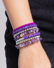 Load image into Gallery viewer, Plentiful Pizzazz - Purple Bracelet - Paparazzi Jewelry