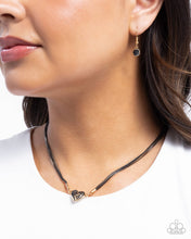 Load image into Gallery viewer, Heartbroken Bling - Black Necklace - Paparazzi Jewelry