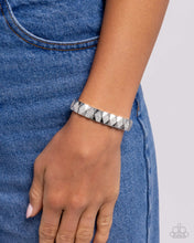 Load image into Gallery viewer, Ornate Outline - White Bracelet - Paparazzi Jewelry