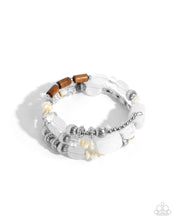 Load image into Gallery viewer, paparazzi-accessories-feeling-alive-white-bracelet