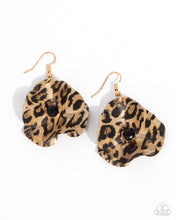 Load image into Gallery viewer, paparazzi-accessories-legendary-leopard-black-earrings