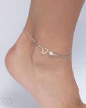 Load image into Gallery viewer, Affectionate Assertion - White Anklet - Paparazzi Jewelry