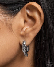 Load image into Gallery viewer, Warped Welcome - Silver Earrings - Paparazzi Jewelry