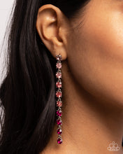 Load image into Gallery viewer, Opulent Ombré - Pink Post Earrings - Paparazzi Jewelry