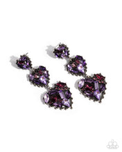 Load image into Gallery viewer, paparazzi-accessories-lovable-lure-purple-post earrings