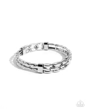 Load image into Gallery viewer, paparazzi-accessories-mismatched-movement-silver-bracelet