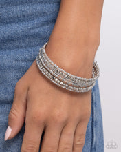 Load image into Gallery viewer, Best Way to Unwind - Silver Bracelet - Paparazzi Jewelry