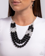 Load image into Gallery viewer, Speckled Statement - Black Necklace - Paparazzi Jewelry