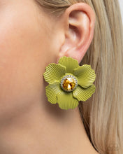 Load image into Gallery viewer, Organic Growth - Green Post Earrings - Paparazzi Jewelry