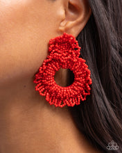 Load image into Gallery viewer, Explosive Energy - Red Post Earrings - Paparazzi Jewelry