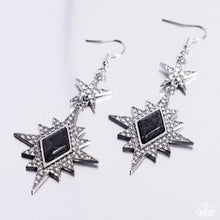 Load image into Gallery viewer, Stellar State of Mind - Black Earrings - Paparazzi Jewelry