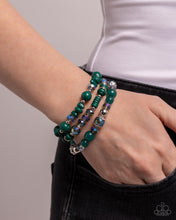 Load image into Gallery viewer, Complimentary Chic - Green Bracelet - Paparazzi Jewelry