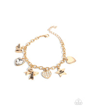 Load image into Gallery viewer, paparazzi-accessories-cheerleading-camp-gold-bracelet