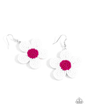 Load image into Gallery viewer, paparazzi-accessories-seed-bead-vibrancy-white-earrings
