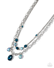 Load image into Gallery viewer, paparazzi-accessories-just-for-this-moment-blue-necklace