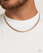 Load image into Gallery viewer, CURB the Peace - Gold Mens Necklace - Paparazzi Jewelry