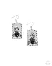 Load image into Gallery viewer, paparazzi-accessories-invincible-icon-black-earrings
