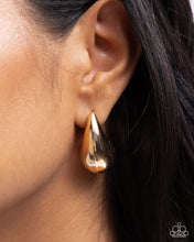 Load image into Gallery viewer, Raindrop Reveal - Gold Post Earrings - Paparazzi Jewelry