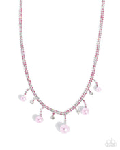 Load image into Gallery viewer, paparazzi-accessories-shimmery-safeguard-pink-necklace