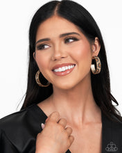 Load image into Gallery viewer, Cheetah Clique - Gold Earrings - Paparazzi Jewelry