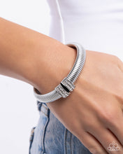 Load image into Gallery viewer, Tailored Transit - White Bracelet - Paparazzi Jewelry
