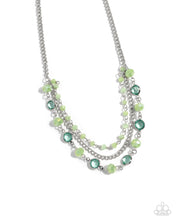 Load image into Gallery viewer, paparazzi-accessories-charismatic-cascade-green-necklace