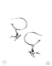 Load image into Gallery viewer, paparazzi-accessories-meadowlark-memento-silver-earrings