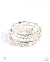 Load image into Gallery viewer, paparazzi-accessories-adorably-amiable-white-bracelet