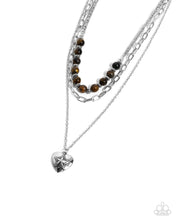 Load image into Gallery viewer, paparazzi-accessories-home-stretch-brown-necklace
