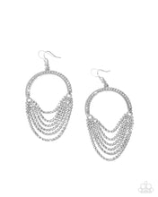 Load image into Gallery viewer, paparazzi-accessories-ostentatious-opulence-white-earrings