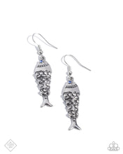 Load image into Gallery viewer, paparazzi-accessories-coastal-cast-blue-earrings