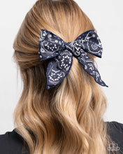 Load image into Gallery viewer, Bandana Bravado - Blue Hair Clip - Paparazzi Jewelry