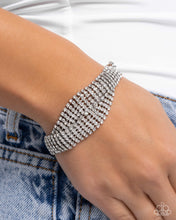 Load image into Gallery viewer, Trustworthy Twist - White Bracelet - Paparazzi Jewelry