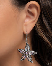 Load image into Gallery viewer, Starfish Spectacle - White Earrings - Paparazzi Jewelry