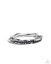 Load image into Gallery viewer, paparazzi-accessories-rhinestone-review-black-bracelet