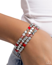 Load image into Gallery viewer, Instant Shimmer - Red Bracelet - Paparazzi Jewelry