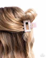 Load image into Gallery viewer, Petite Print - Pink Hair Clip - Paparazzi Jewelry