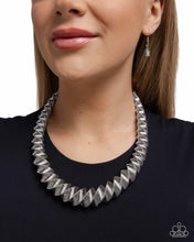 Load image into Gallery viewer, Candescent Coils - Silver Necklace - Paparazzi Jewelry