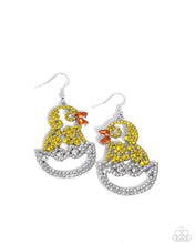 Load image into Gallery viewer, paparazzi-accessories-chick-couture-yellow-earrings