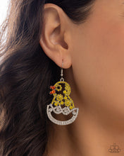 Load image into Gallery viewer, Chick Couture - Yellow Earrings - Paparazzi Jewelry