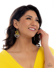 Load image into Gallery viewer, Chick Couture - Yellow Earrings - Paparazzi Jewelry