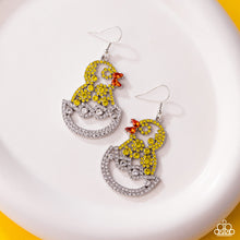 Load image into Gallery viewer, Chick Couture - Yellow Earrings - Paparazzi Jewelry