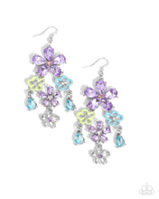 Load image into Gallery viewer, paparazzi-accessories-floral-fountain-purple-earrings