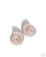 Load image into Gallery viewer, paparazzi-accessories-chill-conch-orange-post earrings