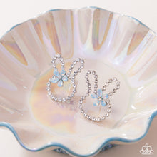 Load image into Gallery viewer, Bunny Backdrop - Blue Post Earrings - Paparazzi Jewelry